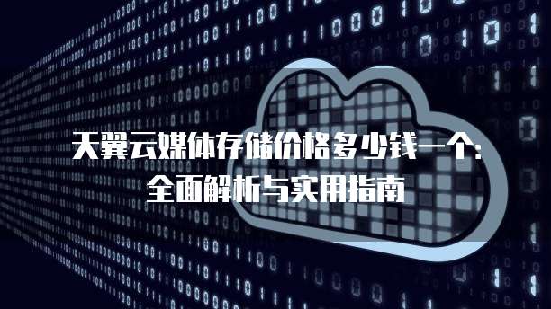 天翼云媒体存储价格多少钱一个:全面解析与实用指南