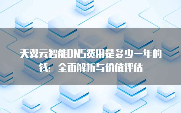 天翼云智能DNS费用是多少一年的钱:全面解析与价值评估