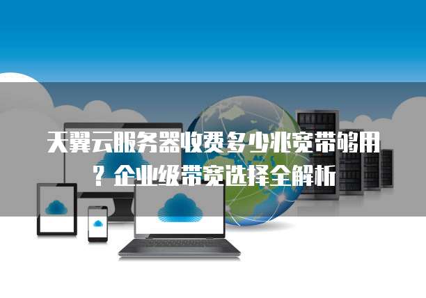 天翼云服务器收费多少兆宽带够用?企业级带宽选择全解析