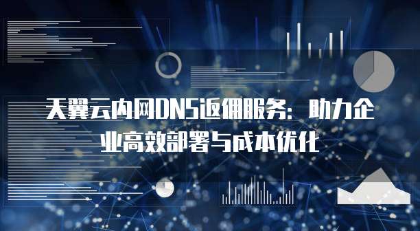 天翼云内网DNS返佣服务:助力企业高效部署与成本优化