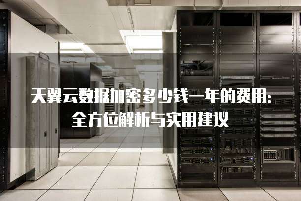 天翼云数据加密多少钱一年的费用:全方位解析与实用建议