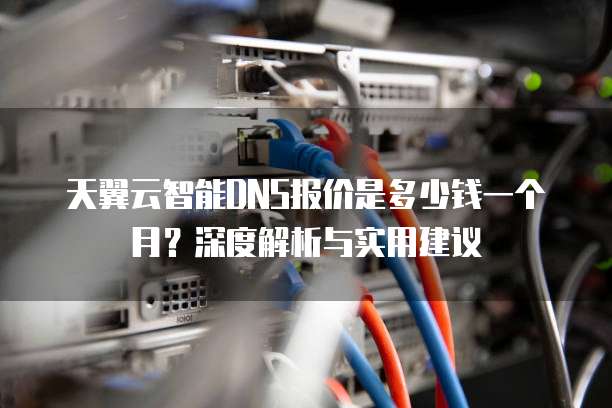 天翼云智能DNS报价是多少钱一个月?深度解析与实用建议