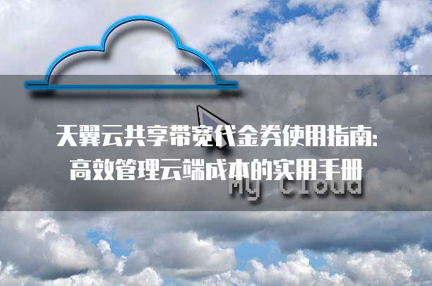 天翼云共享带宽代金券使用指南:高效管理云端成本的实用手册