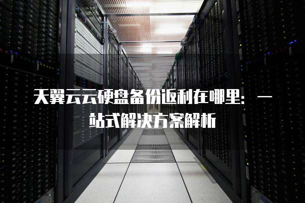 天翼云云硬盘备份返利在哪里:一站式解决方案解析