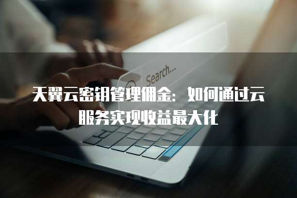 天翼云密钥管理佣金:如何通过云服务实现收益最大化