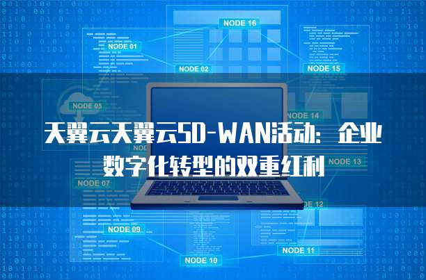 天翼云天翼云SD-WAN活动:企业数字化转型的双重红利