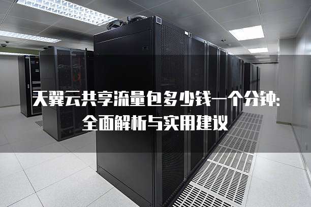 天翼云共享流量包多少钱一个分钟：全面解析与实用建议