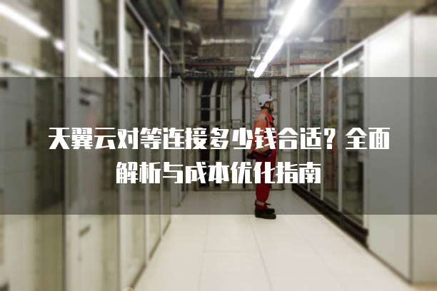 天翼云对等连接多少钱合适？全面解析与成本优化指南