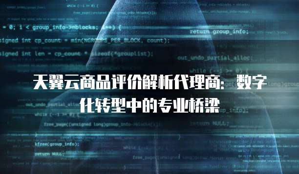 天翼云商品评价解析代理商:数字化转型中的专业桥梁