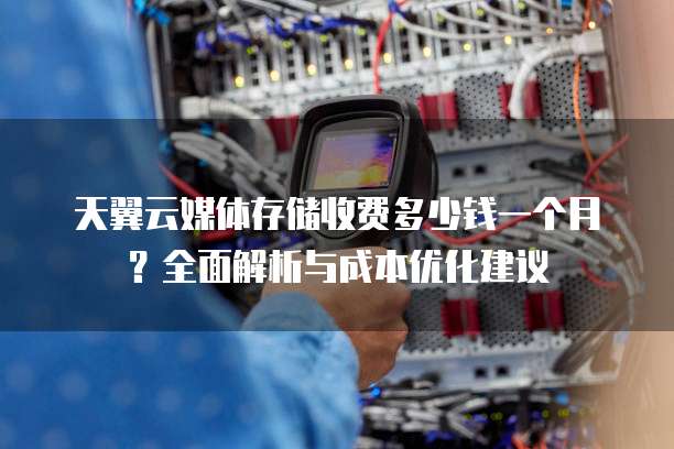 天翼云媒体存储收费多少钱一个月?全面解析与成本优化建议