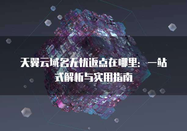 天翼云域名无忧返点在哪里:一站式解析与实用指南