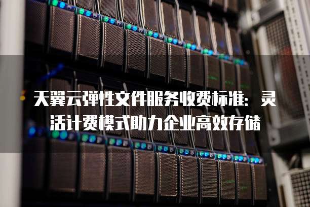 天翼云弹性文件服务收费标准:灵活计费模式助力企业高效存储