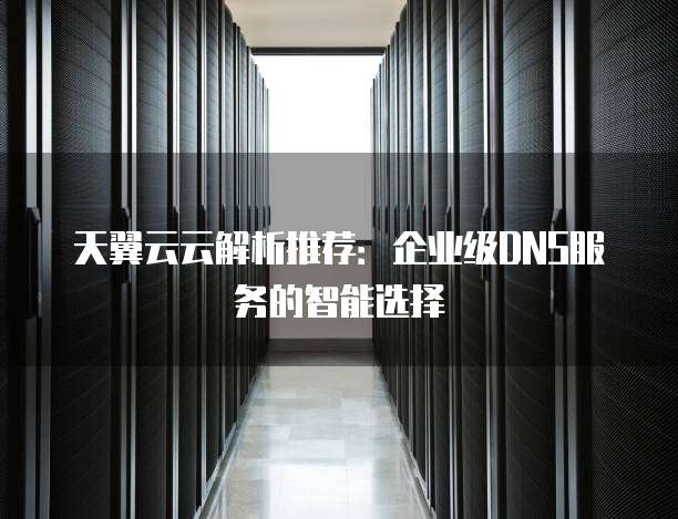 天翼云云解析推荐:企业级DNS服务的智能选择