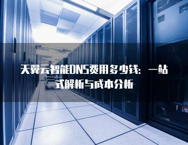 天翼云智能DNS费用多少钱:一站式解析与成本分析