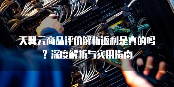 天翼云商品评价解析返利是真的吗?深度解析与实用指南