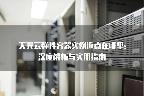 天翼云弹性容器实例返点在哪里：深度解析与实用指南