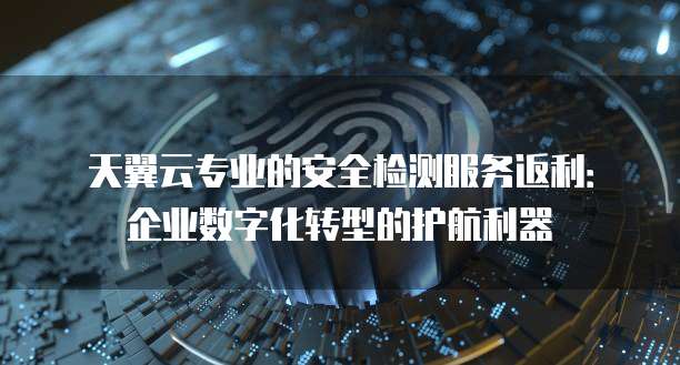 天翼云专业的安全检测服务返利:企业数字化转型的护航利器