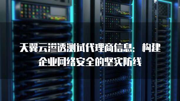 天翼云渗透测试代理商信息：构建企业网络安全的坚实防线