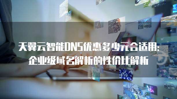 天翼云智能DNS优惠多少元合适用:企业级域名解析的性价比解析