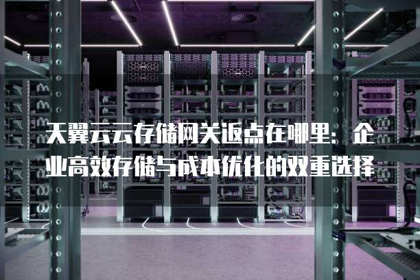 天翼云云存储网关返点在哪里:企业高效存储与成本优化的双重选择