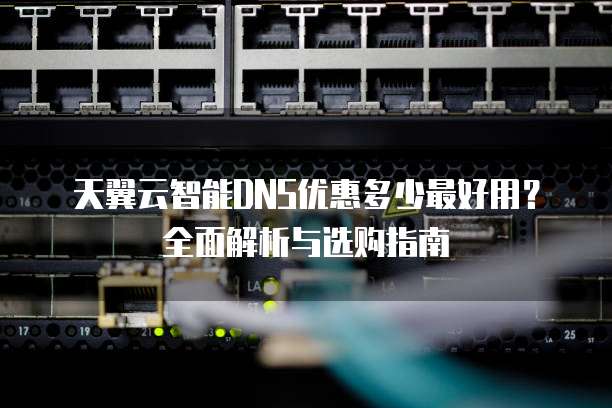 天翼云智能DNS优惠多少最好用？全面解析与选购指南