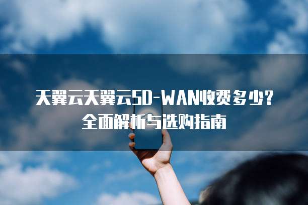 天翼云天翼云SD-WAN收费多少?全面解析与选购指南