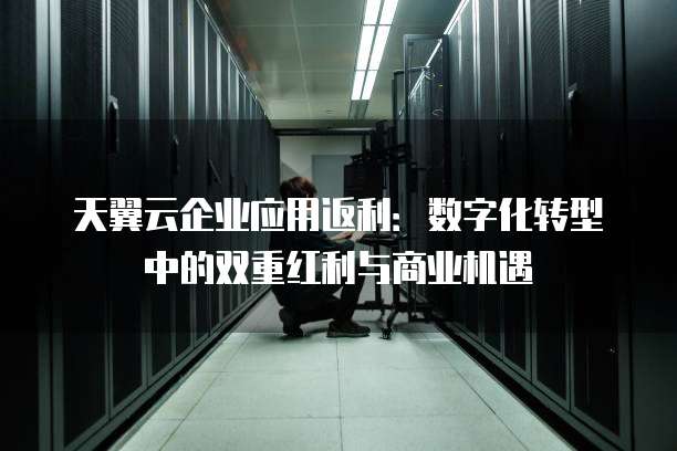 天翼云企业应用返利:数字化转型中的双重红利与商业机遇