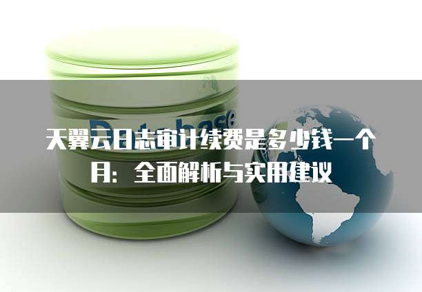 天翼云日志审计续费是多少钱一个月:全面解析与实用建议
