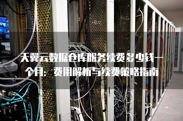 天翼云数据仓库服务续费多少钱一个月：费用解析与续费策略指南