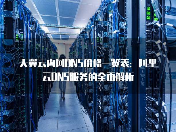 天翼云内网DNS价格一览表:阿里云DNS服务的全面解析