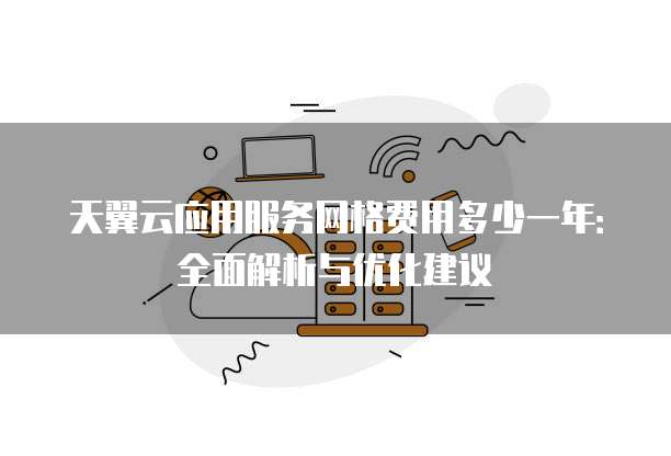 天翼云应用服务网格费用多少一年:全面解析与优化建议