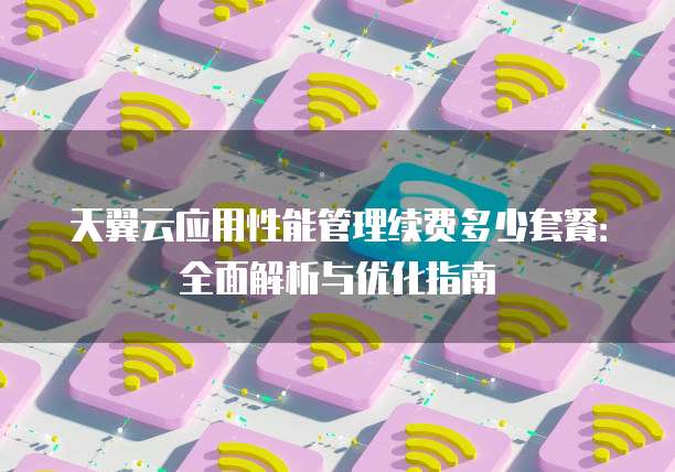 天翼云应用性能管理续费多少套餐:全面解析与优化指南