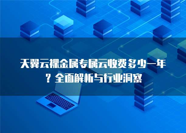 天翼云裸金属专属云收费多少一年?全面解析与行业洞察