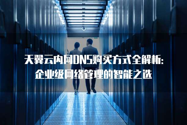 天翼云内网DNS购买方式全解析:企业级网络管理的智能之选