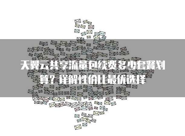 天翼云共享流量包续费多少套餐划算？详解性价比最优选择