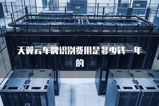 天翼云车牌识别费用是多少钱一年的