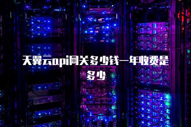 天翼云api网关多少钱一年收费是多少