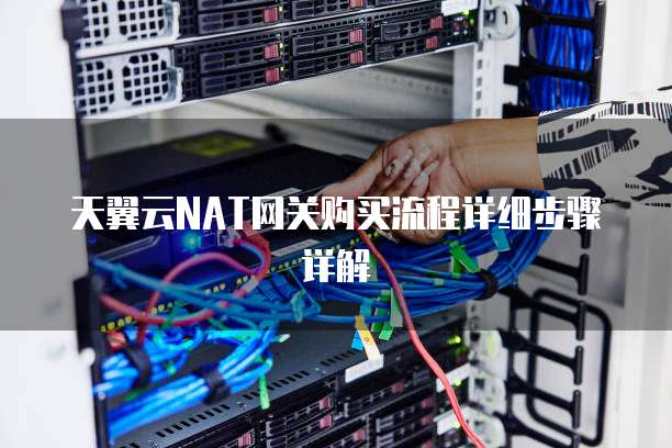 天翼云NAT网关购买流程详细步骤详解