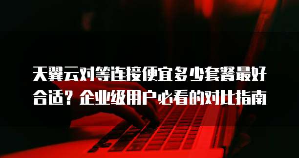 天翼云对等连接便宜多少套餐最好合适?企业级用户必看的对比指南