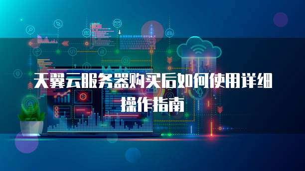 天翼云服务器购买后如何使用详细操作指南