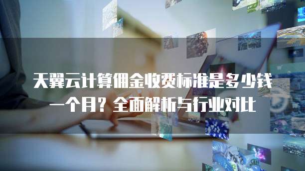 天翼云计算佣金收费标准是多少钱一个月?全面解析与行业对比
