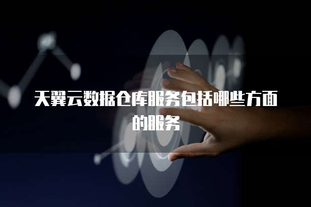 天翼云数据仓库服务包括哪些方面的服务