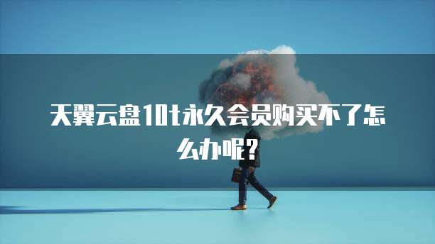 天翼云盘10t永久会员购买不了怎么办呢？