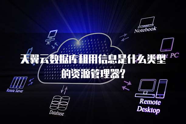 天翼云数据库租用信息是什么类型的资源管理器?