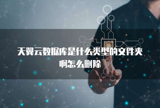 天翼云数据库是什么类型的文件夹啊怎么删除