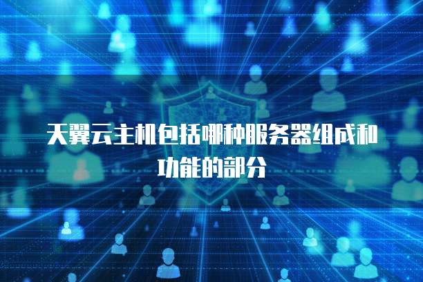 天翼云主机包括哪种服务器组成和功能的部分
