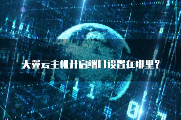 天翼云主机开启端口设置在哪里？