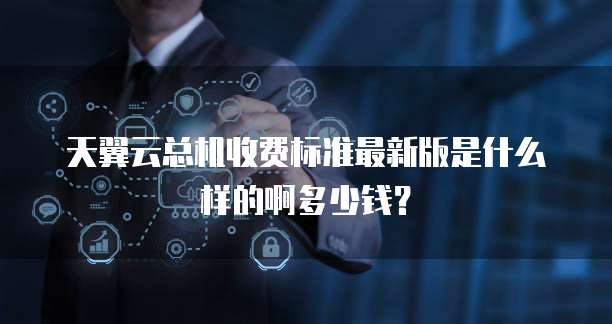 天翼云总机收费标准最新版是什么样的啊多少钱?