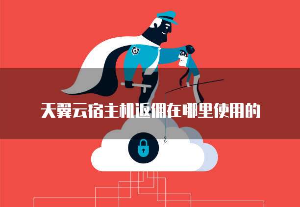 天翼云宿主机返佣在哪里使用的