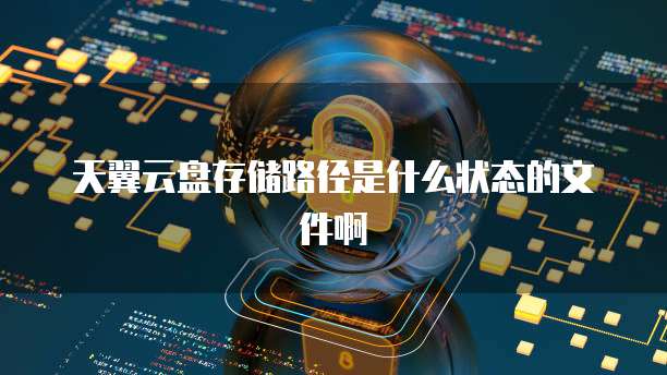 天翼云盘存储路径是什么状态的文件啊
